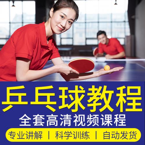 乒乓球分级训练高清教学视频教程自学入门到专业9级学习课程技术
